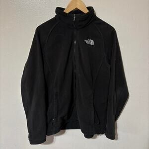 Women’s The North Face Black Fleece Full Zip Lightweight Jacket Size L